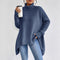 Oversized Rullekravestrik til Kvinder med Asymmetrisk Kant