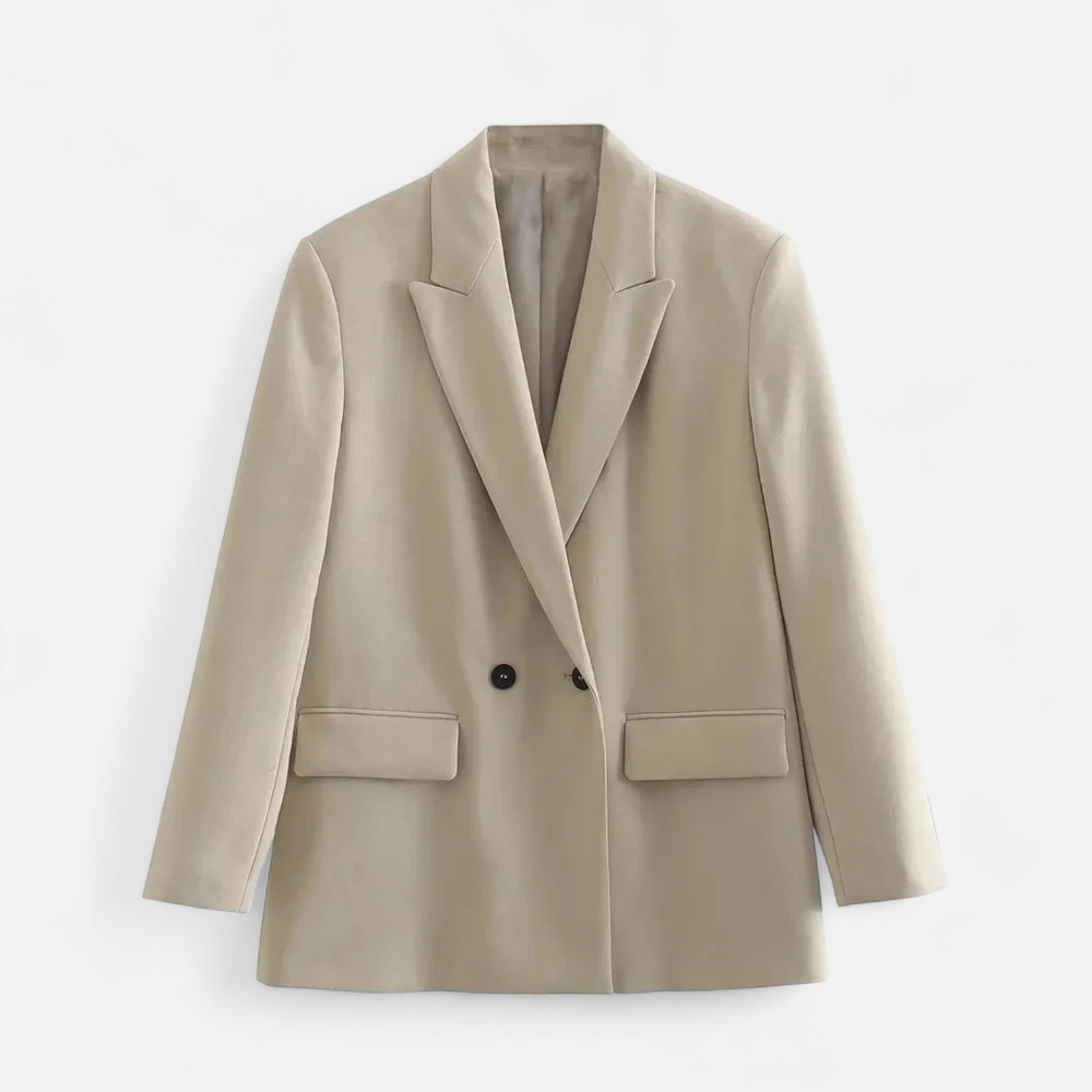Dobbeltradet Blazer til Kvinder med Klassisk Revers