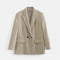Dobbeltradet Blazer til Kvinder med Klassisk Revers