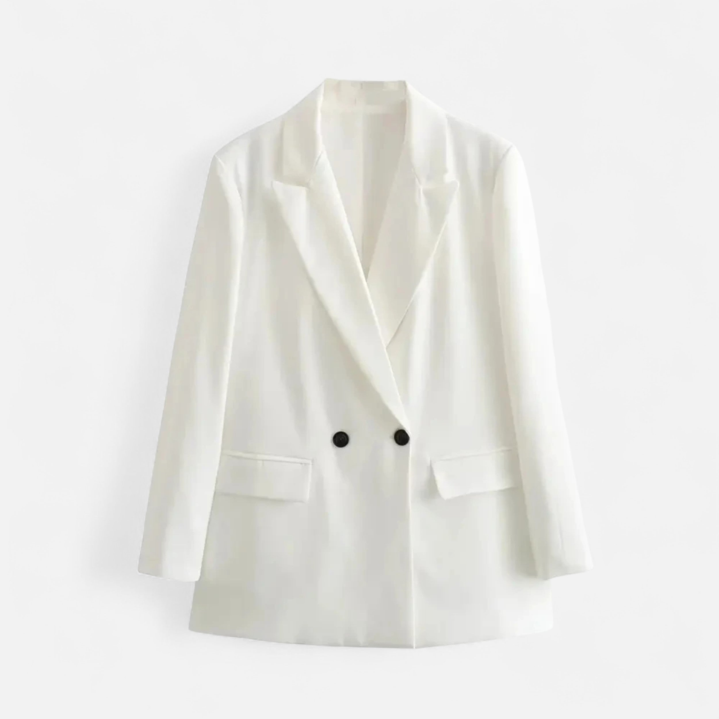 Dobbeltradet Blazer til Kvinder med Klassisk Revers