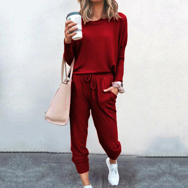Afslappet Loungewear Sæt til Kvinder med Joggingbukser
