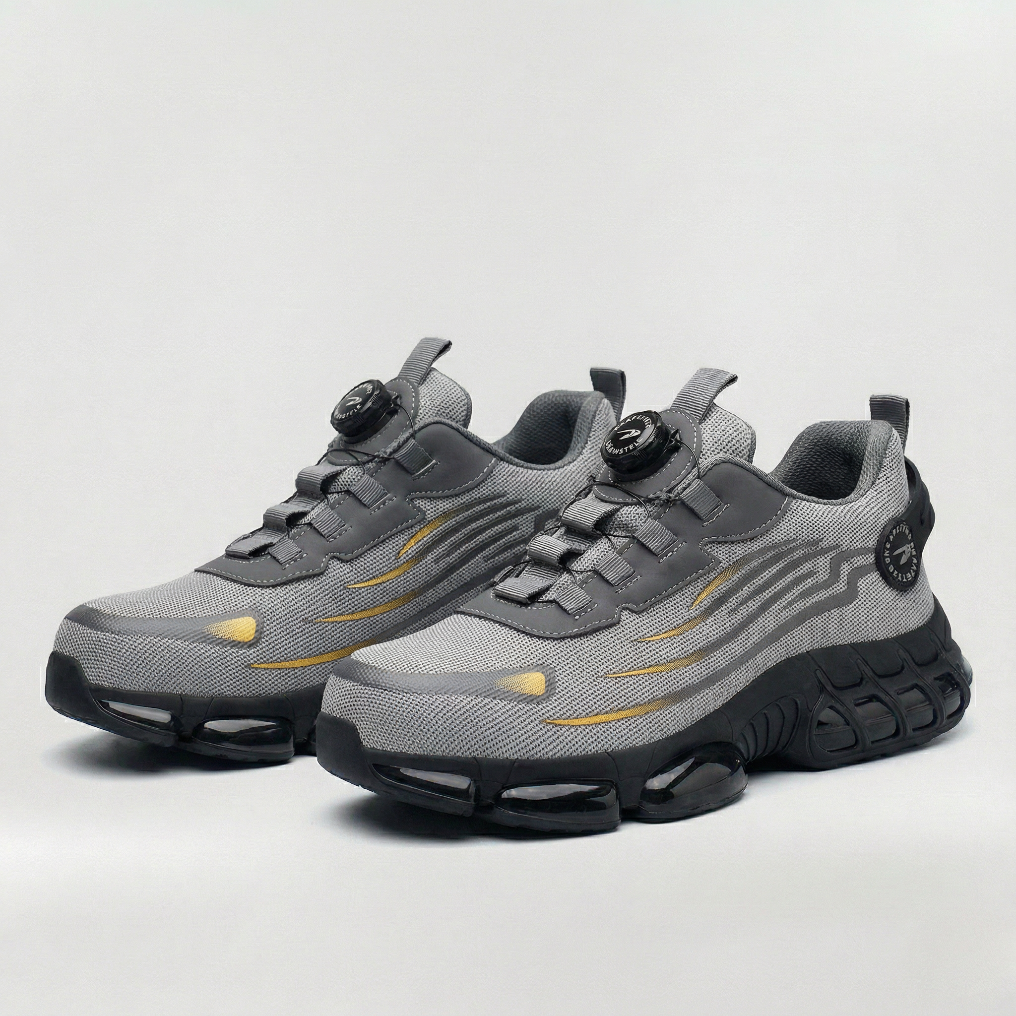 Sikkerhedssko til mænd med skridsikker sål og robust design til arbejde og hverdagsbrug