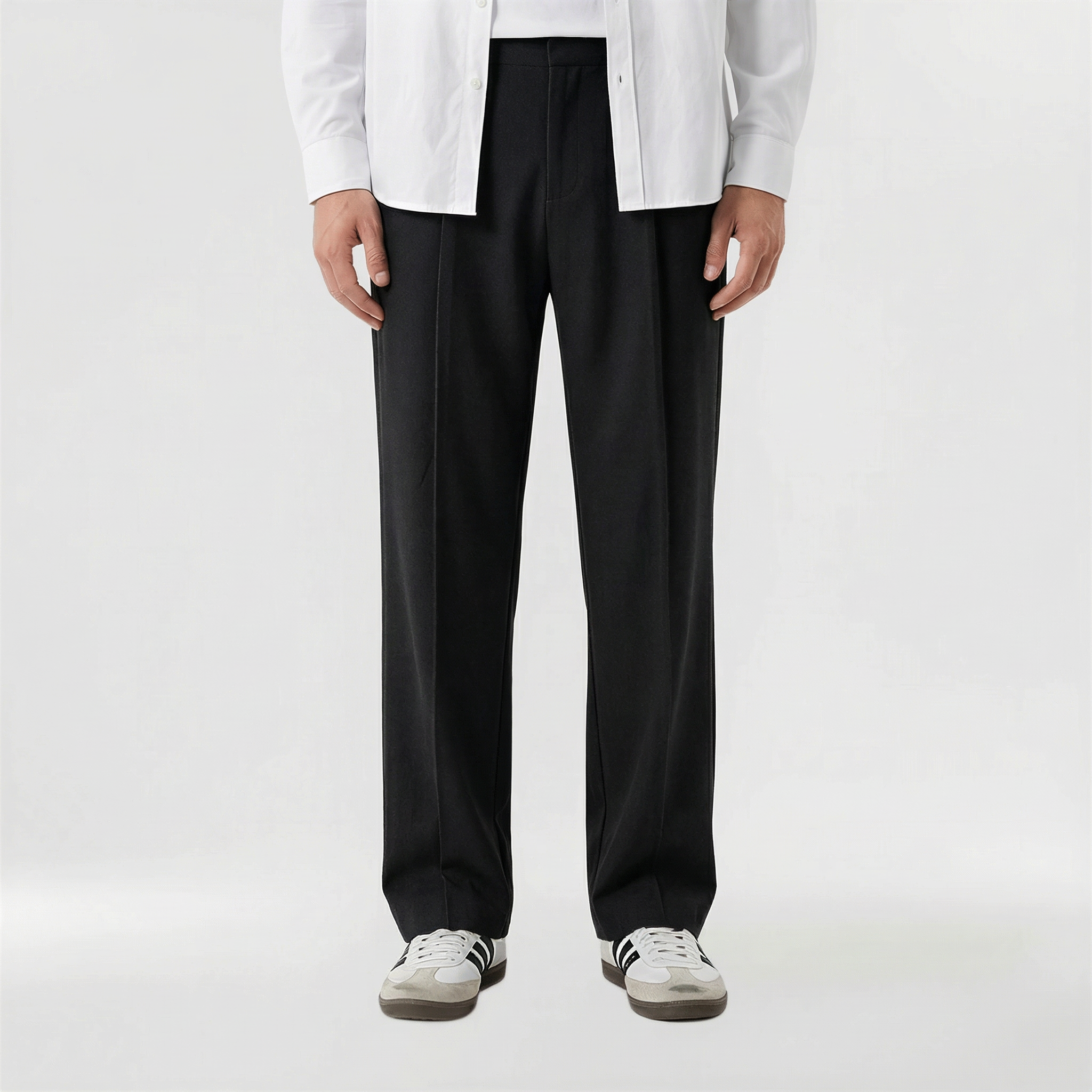 Proste spodnie męskie wygodne i wszechstronne w stylu casual