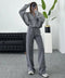 Oversized Tracksuit Sæt til Kvinder med Bomberjakke