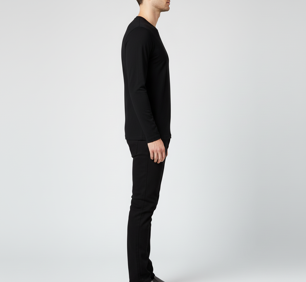 Bellivaro ανδρική μακρυμάνικη βαμβακερή μπλούζα T-shirt