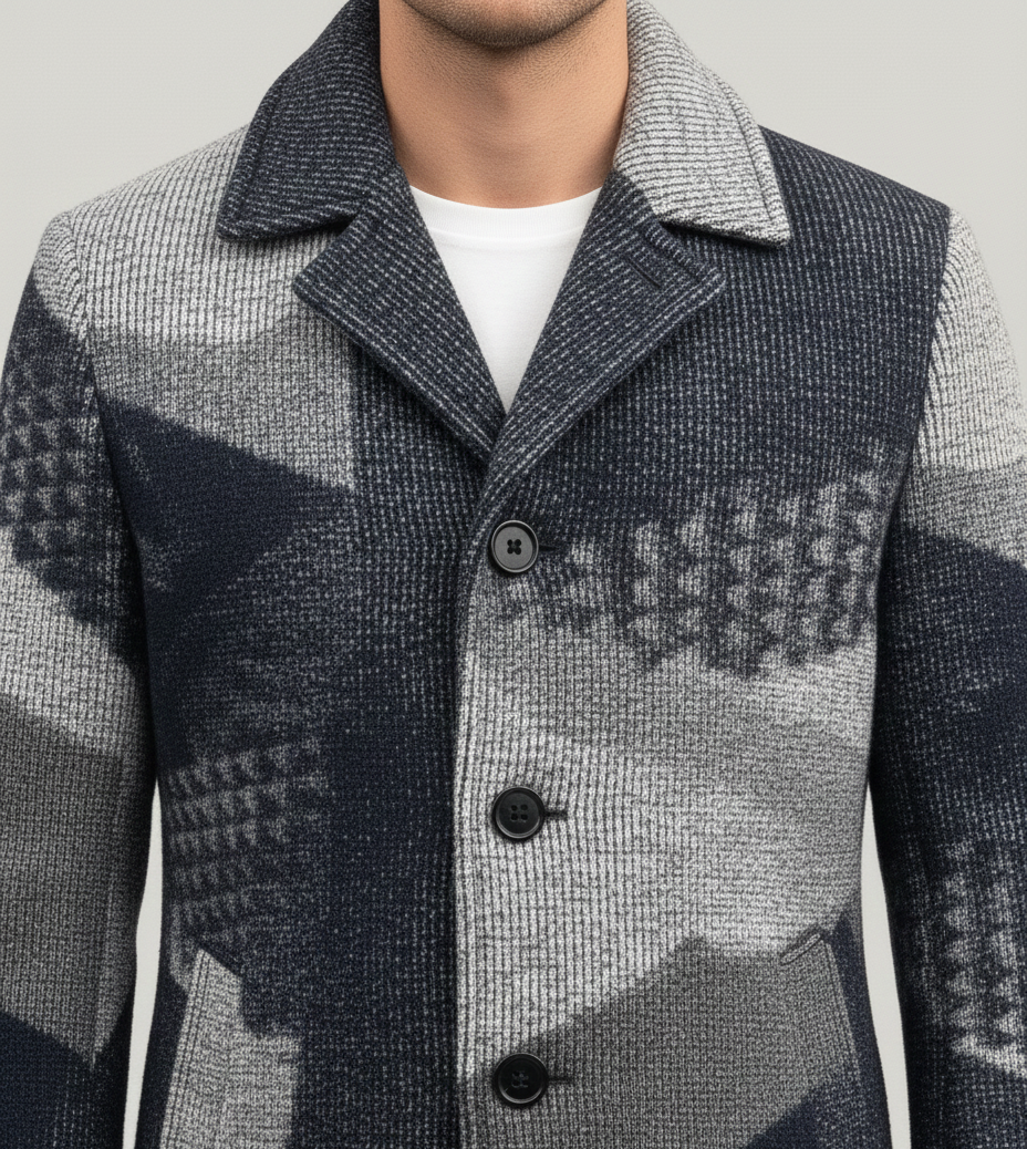 Bellivaro herre hosszú kabát gyapjúkeverékből