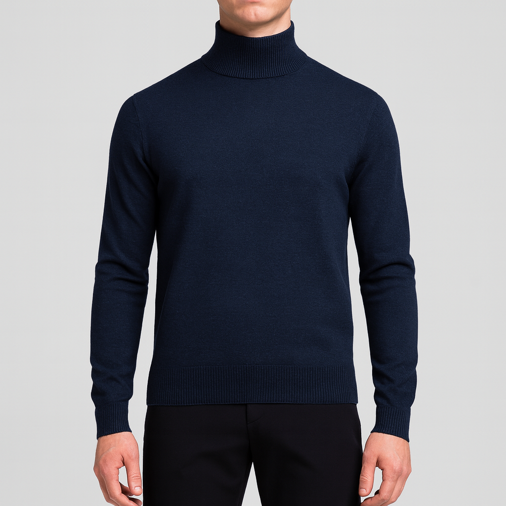 Bellivaro men's turtleneck sweater for everyday wear