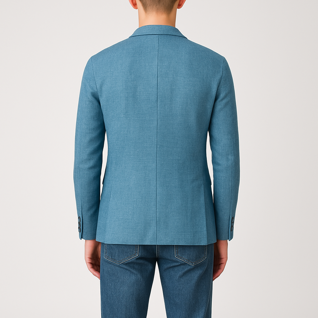 Bellivaro herre blazer i linned med casual pasform