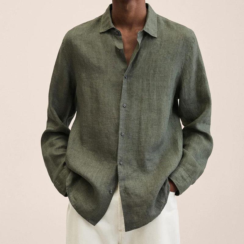 Bellivaro | Elegant Herreskjorte i 100% Hør – Klassisk Stil med Moderne Komfort