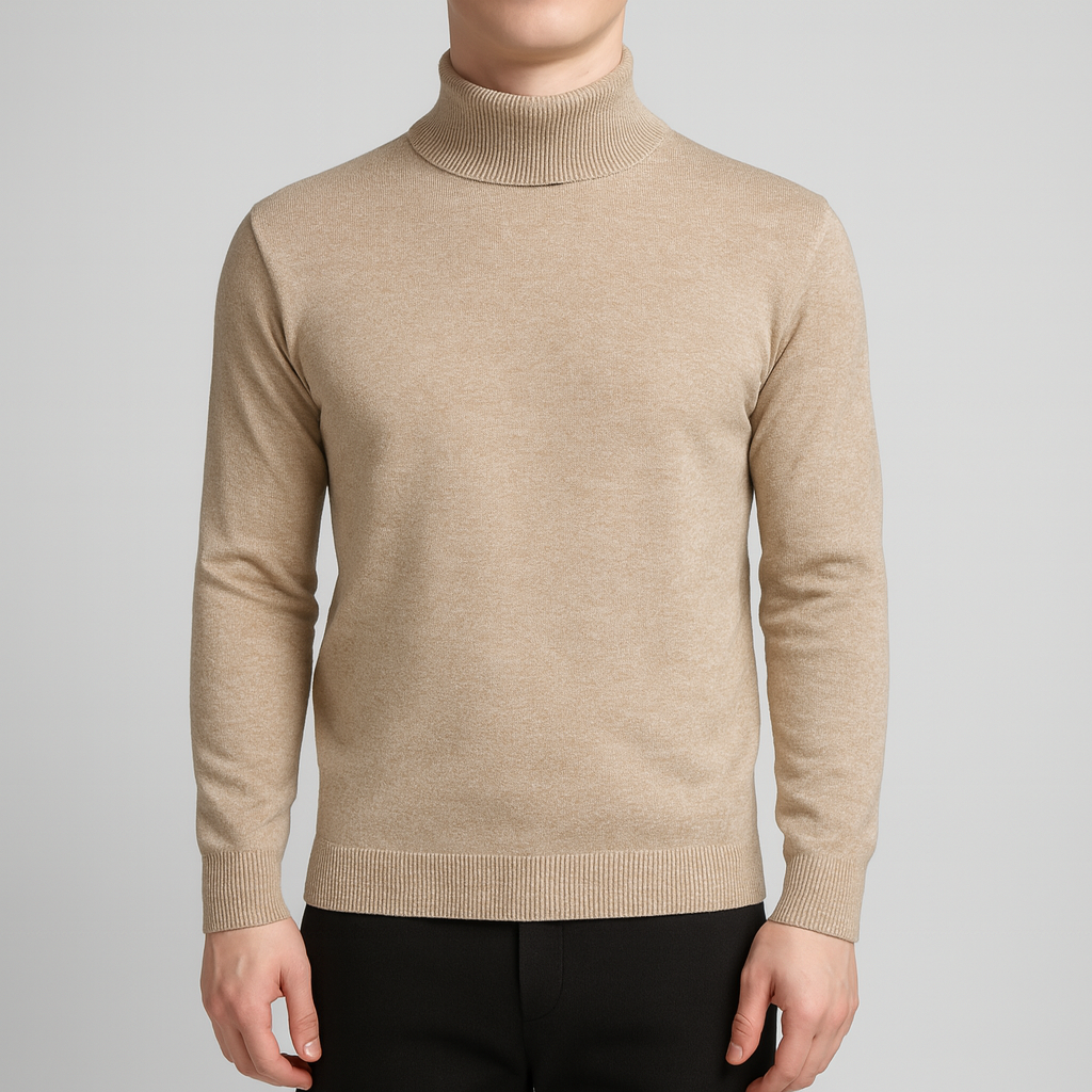 Bellivaro men's turtleneck sweater for everyday wear