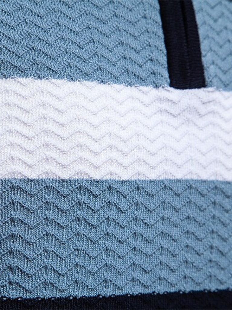 Polo s poloviční délkou rukávu a zipem v klasickém střihu – Cross & Crown