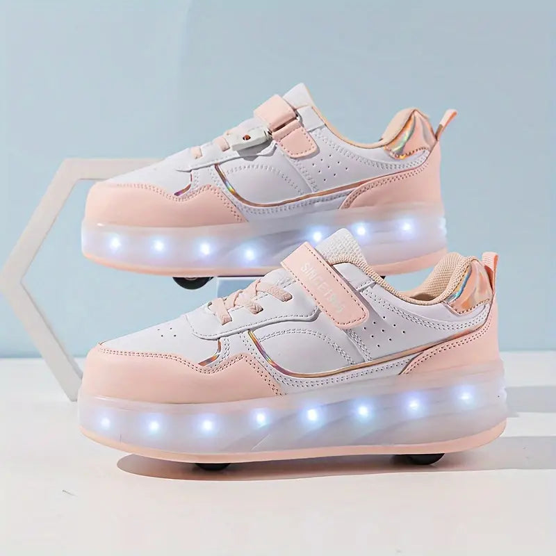 Trendy LED Rolschoenen voor Kinderen – Verlichte Sneakers met Wieltjes | Comfortabele Skateschoenen voor Jongens & Meisjes