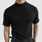 T-shirt en coton stretch luxueuse pour homme, confortable et décontractée, idéale pour tous les jours et toutes saisons, disponible en noir, blanc et gris