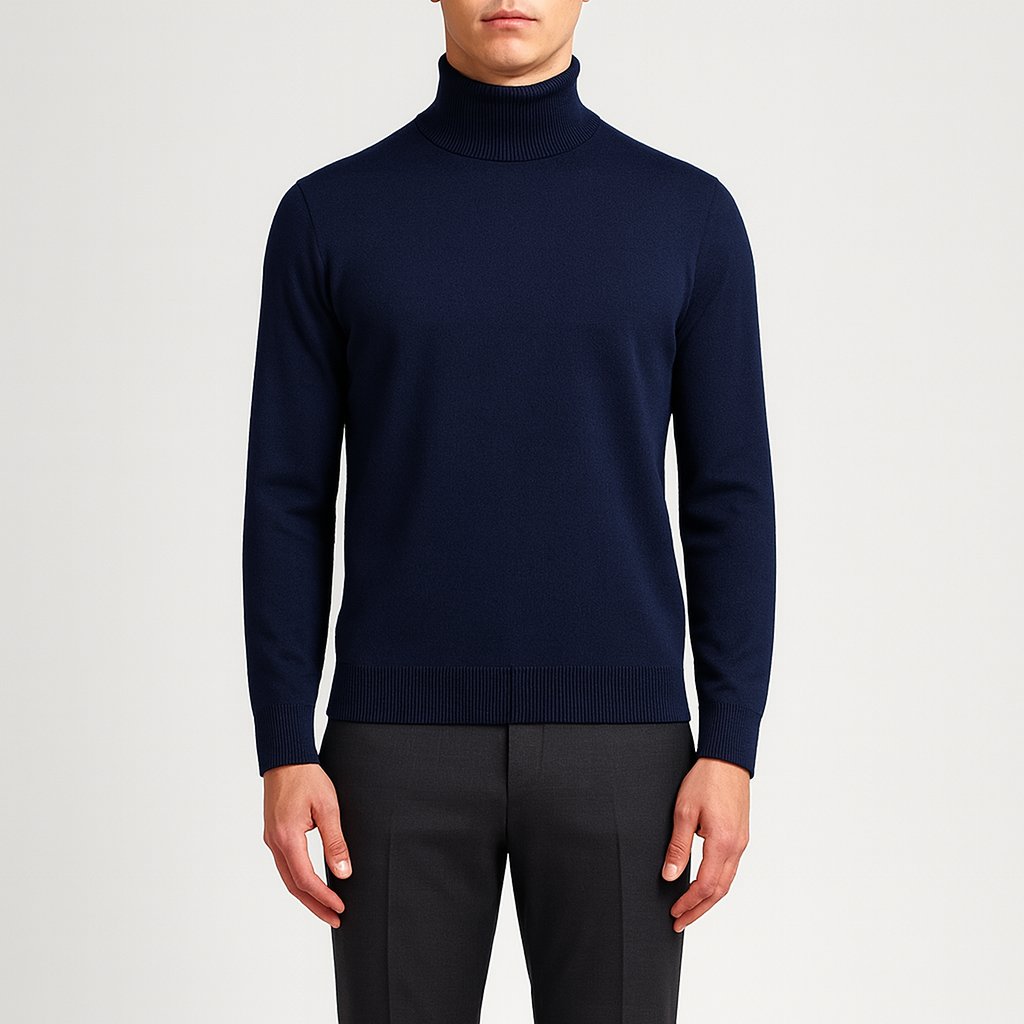Bellivaro men's turtleneck sweater for everyday wear
