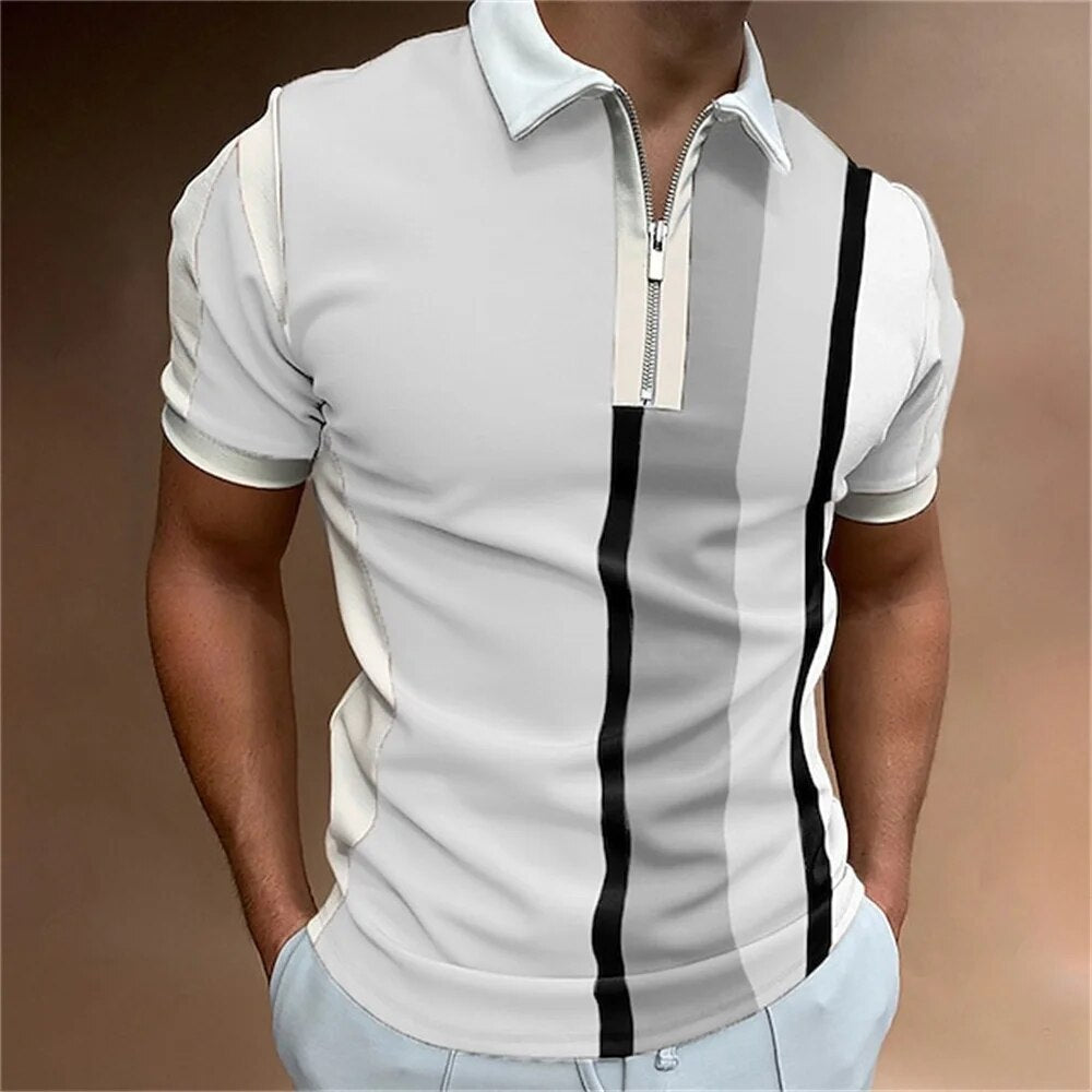 Drune - pruhované polo tričko