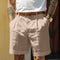 Shorts classici da uomo con piega e risvolto