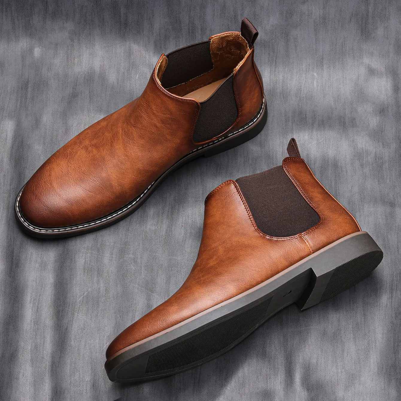 Bellivaro | Herre Slip-On Ankelstøvler | Klassisk Design & Behagelig Pasform