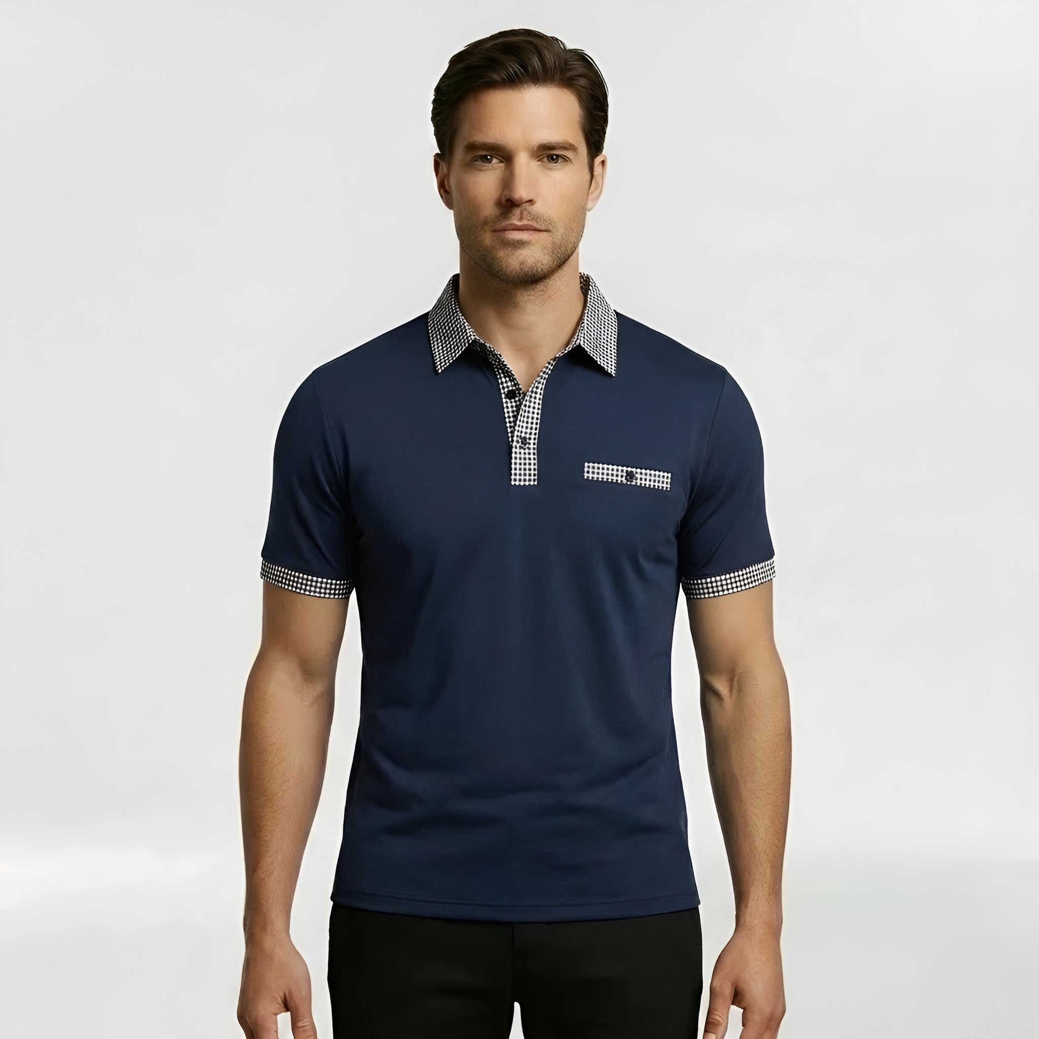 Polo à manches courtes pour homme avec col classique et coupe confortable pour un usage quotidien