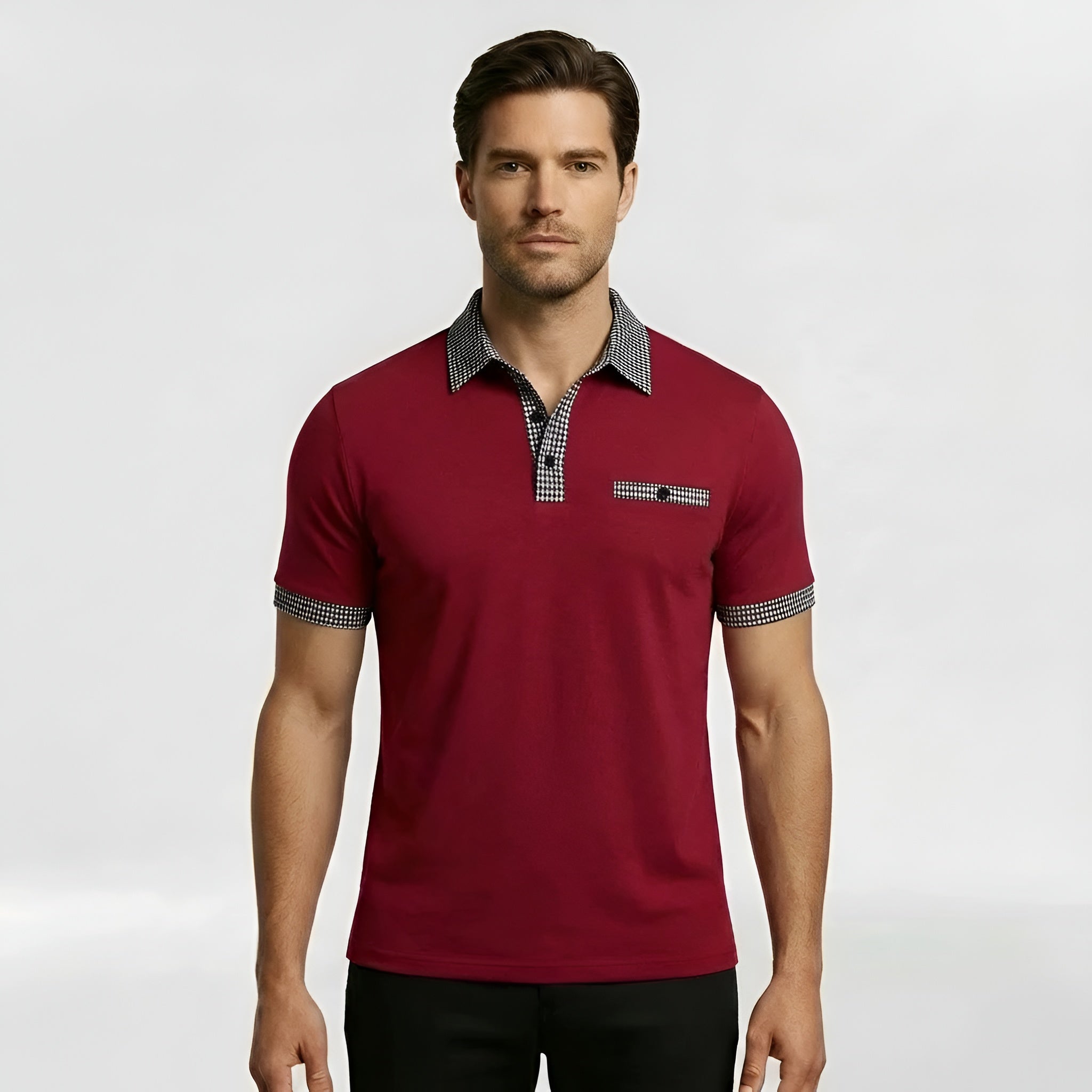 Polo à manches courtes pour homme avec col classique et coupe confortable pour un usage quotidien