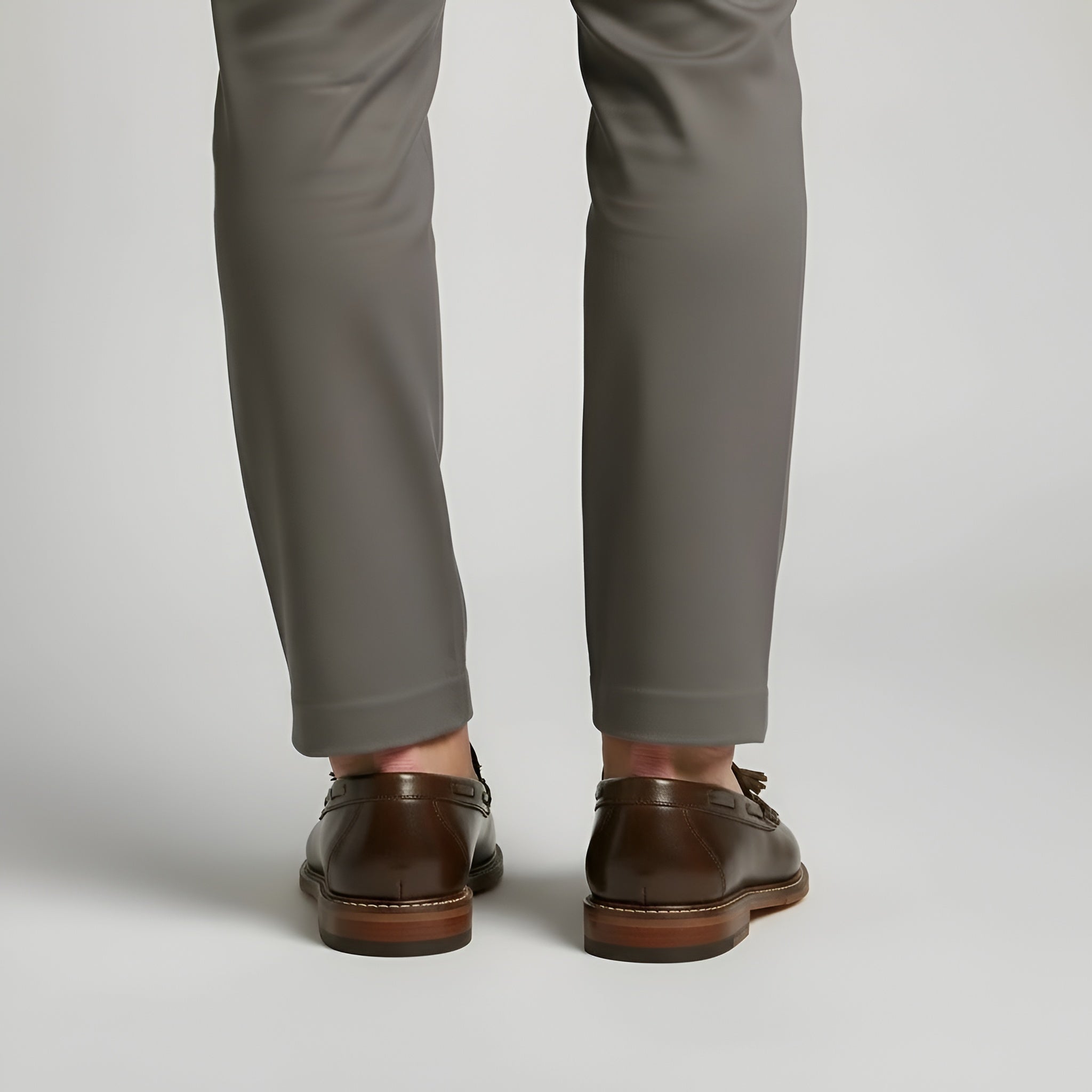 Herre loafers i læder med kvaster klassiske slip-on sko