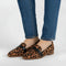 Dame loafers med leopardmønster slip-on sko flade komfortable hverdagssko