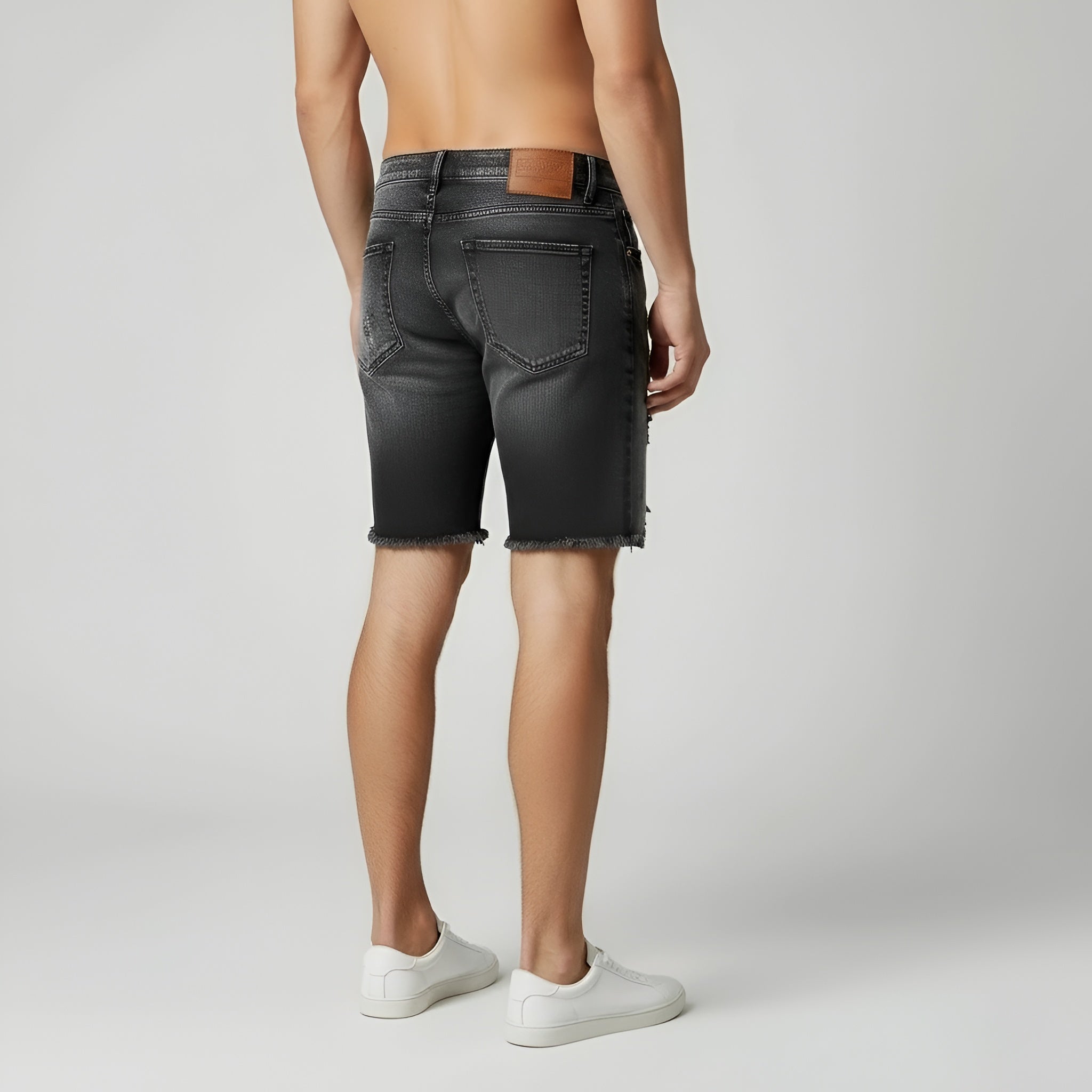 Pantaloncini con Orlo Sfilacciato da Uomo