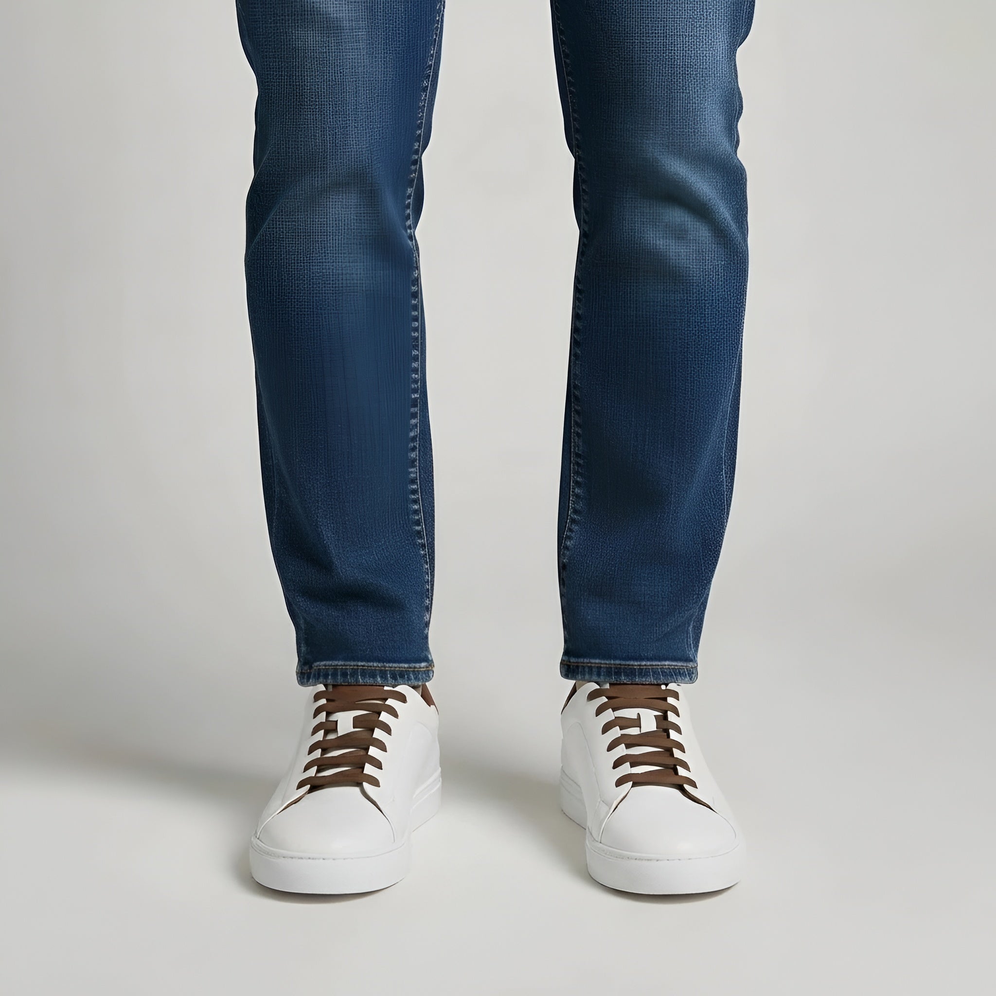 Ténis casuais masculinos com atacadores, sapatos confortáveis para uso diário