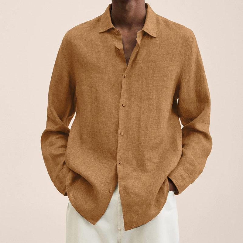Bellivaro | Elegant Herreskjorte i 100% Hør – Klassisk Stil med Moderne Komfort