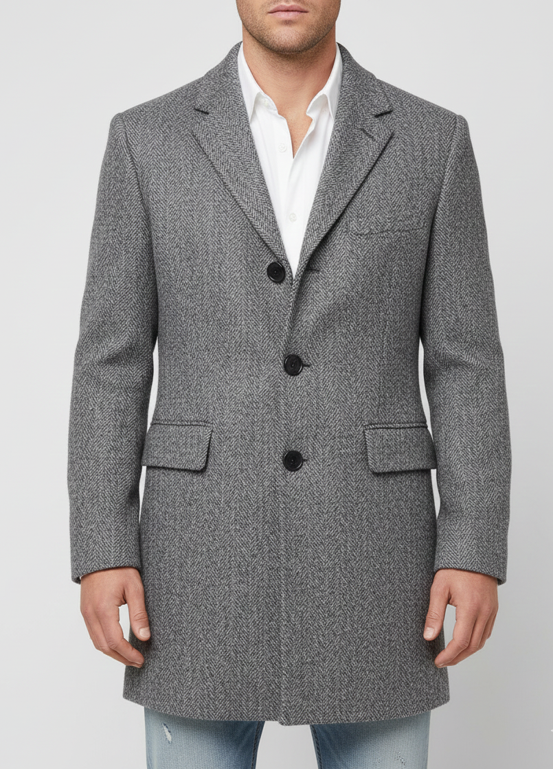 Bellivaro herre hosszú kabát gyapjúkeverékből