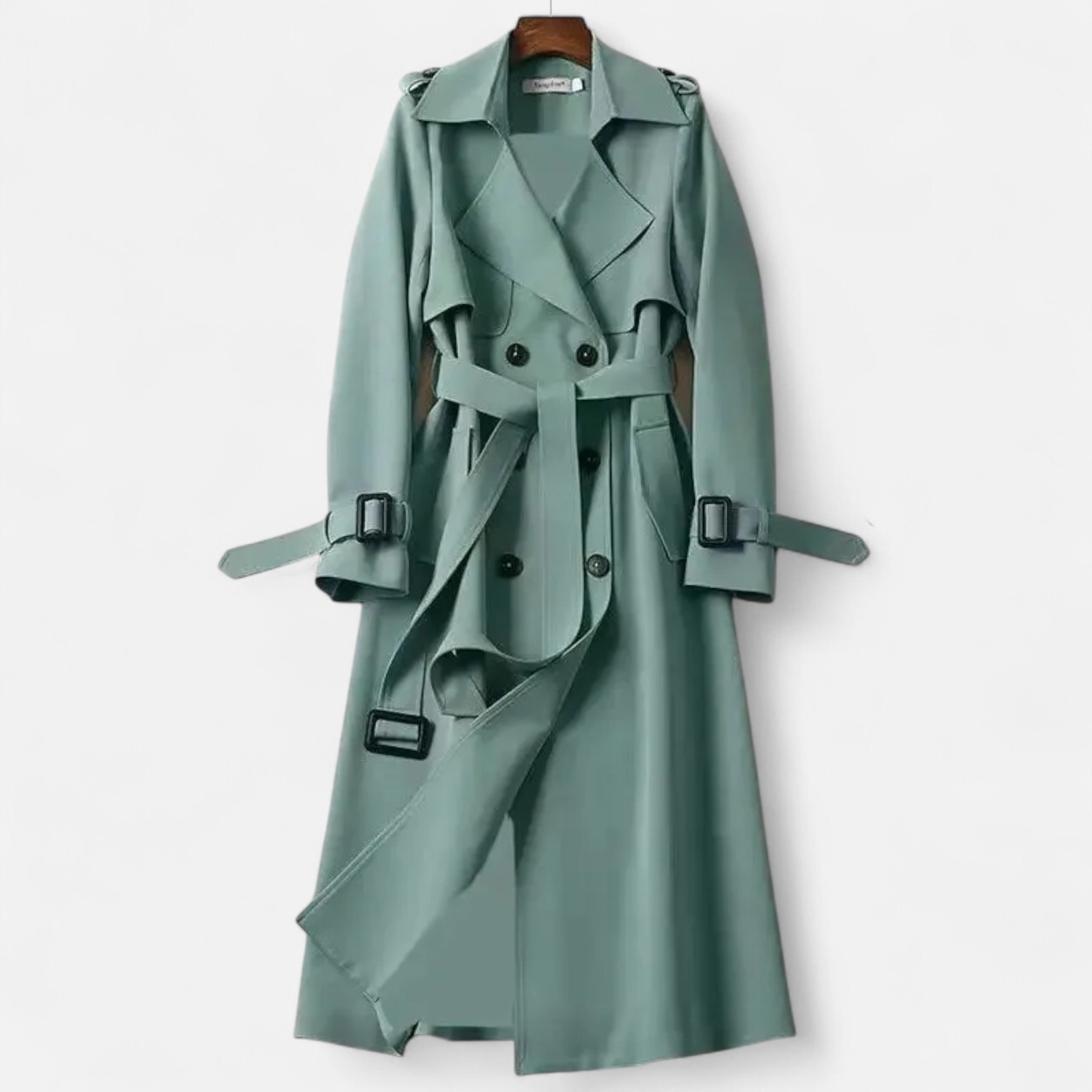 Damen Trenchcoat mit Gürtel – Langer Mantel