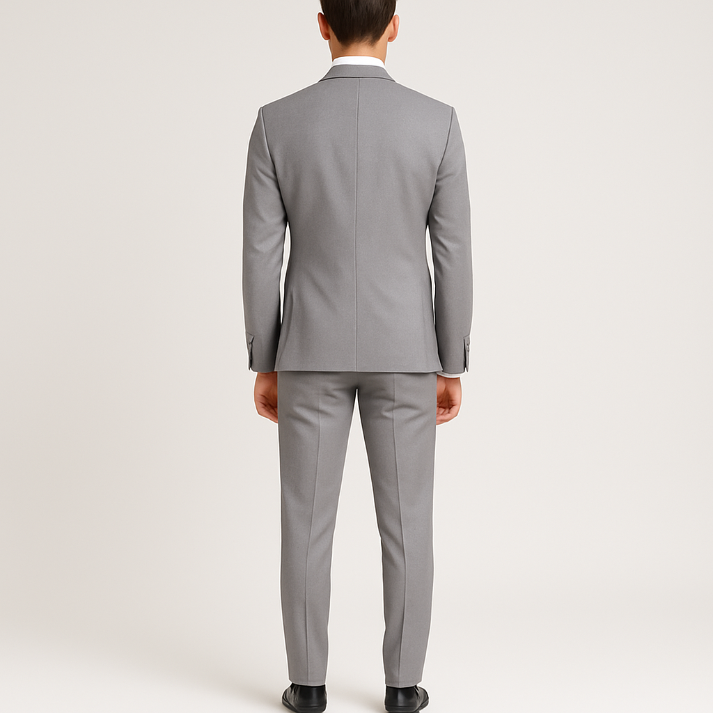 Bellivaro herre jakkesæt med blazer, vest og bukser – klassisk slim fit