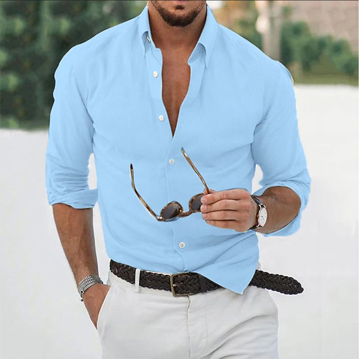 Herreskjorte med Lange Ærmer – Casual Regular Fit
