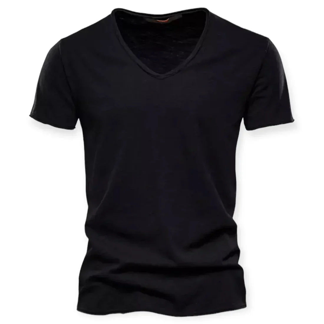 V-hals T-shirt til mænd