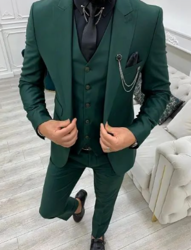 Costume 3 pièces moderne pour homme, invité à un mariage formel