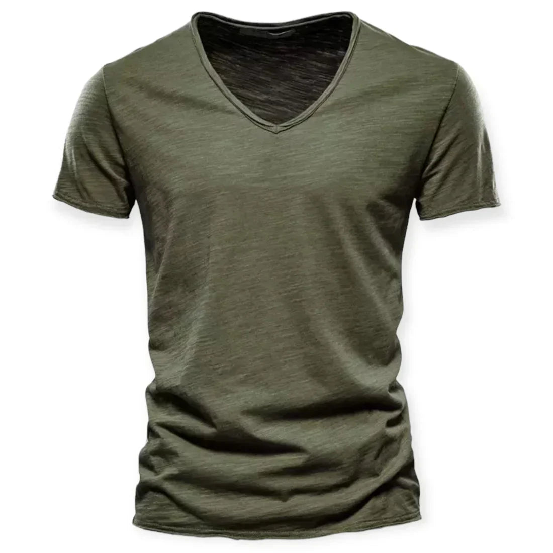 V-hals T-shirt til mænd