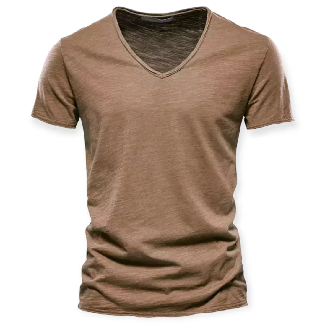 V-hals T-shirt til mænd