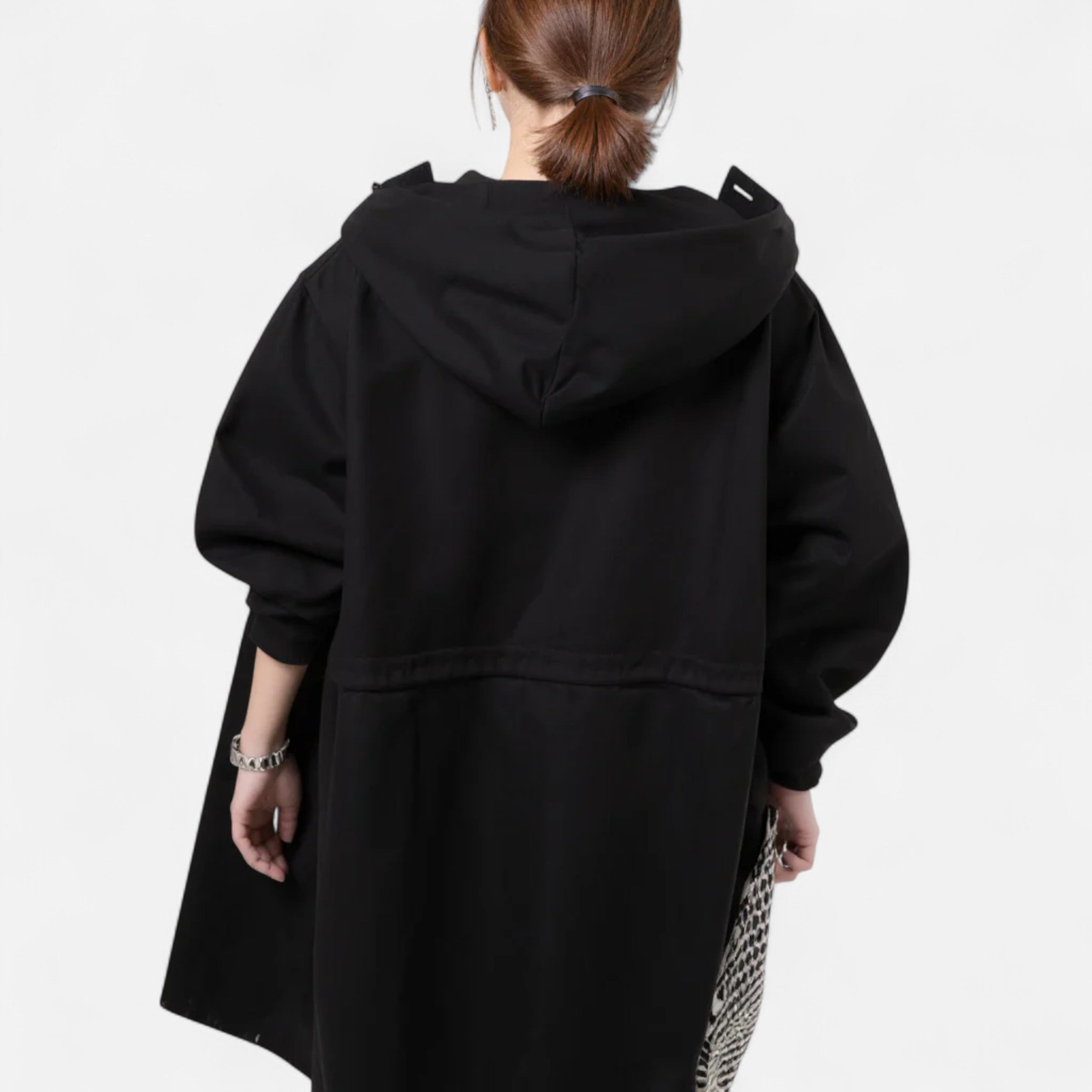 Αδιάβροχο διαχρονικό trench coat με κουκούλα για γυναίκες