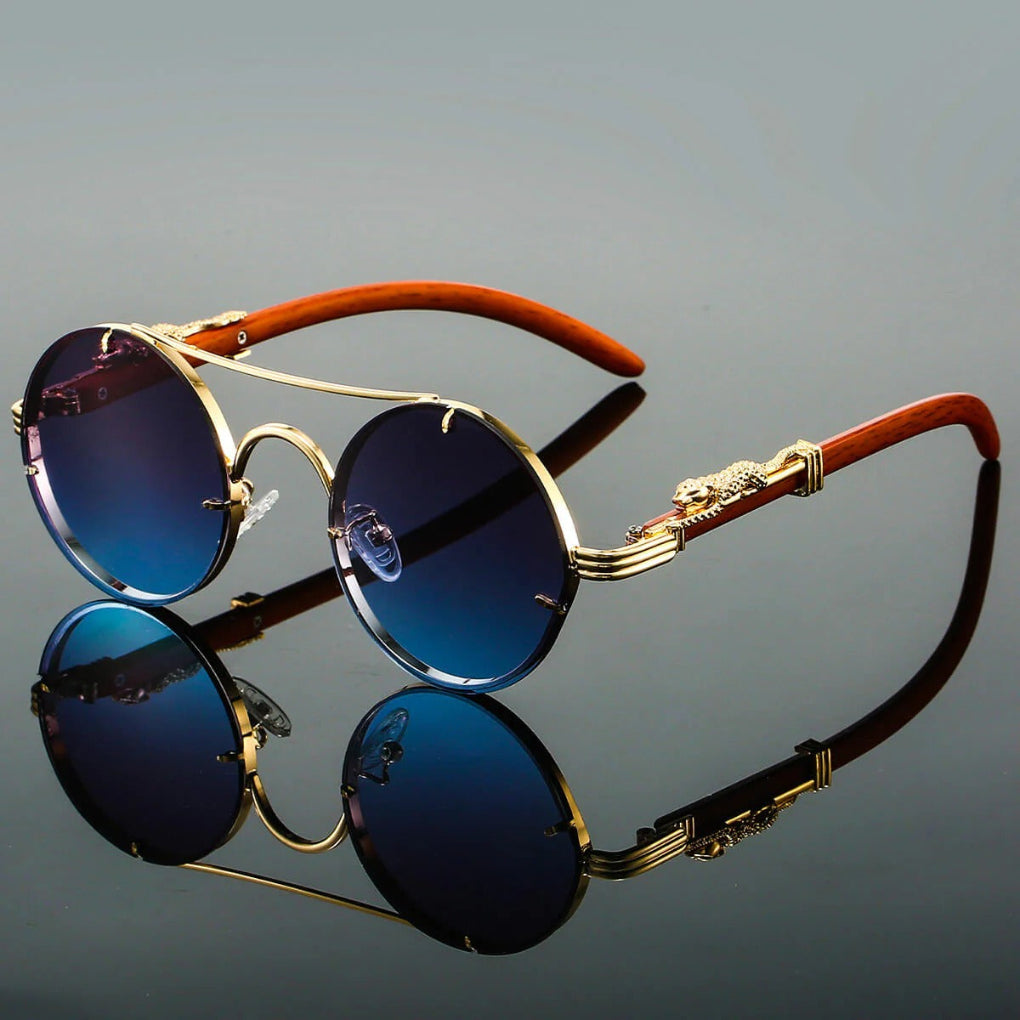 Vintage sunglasses with double bridge - Retro style with modern protection