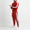 Jasper | Todelt Tracksuit til Mænd med Zip-Up Jakke og Striber