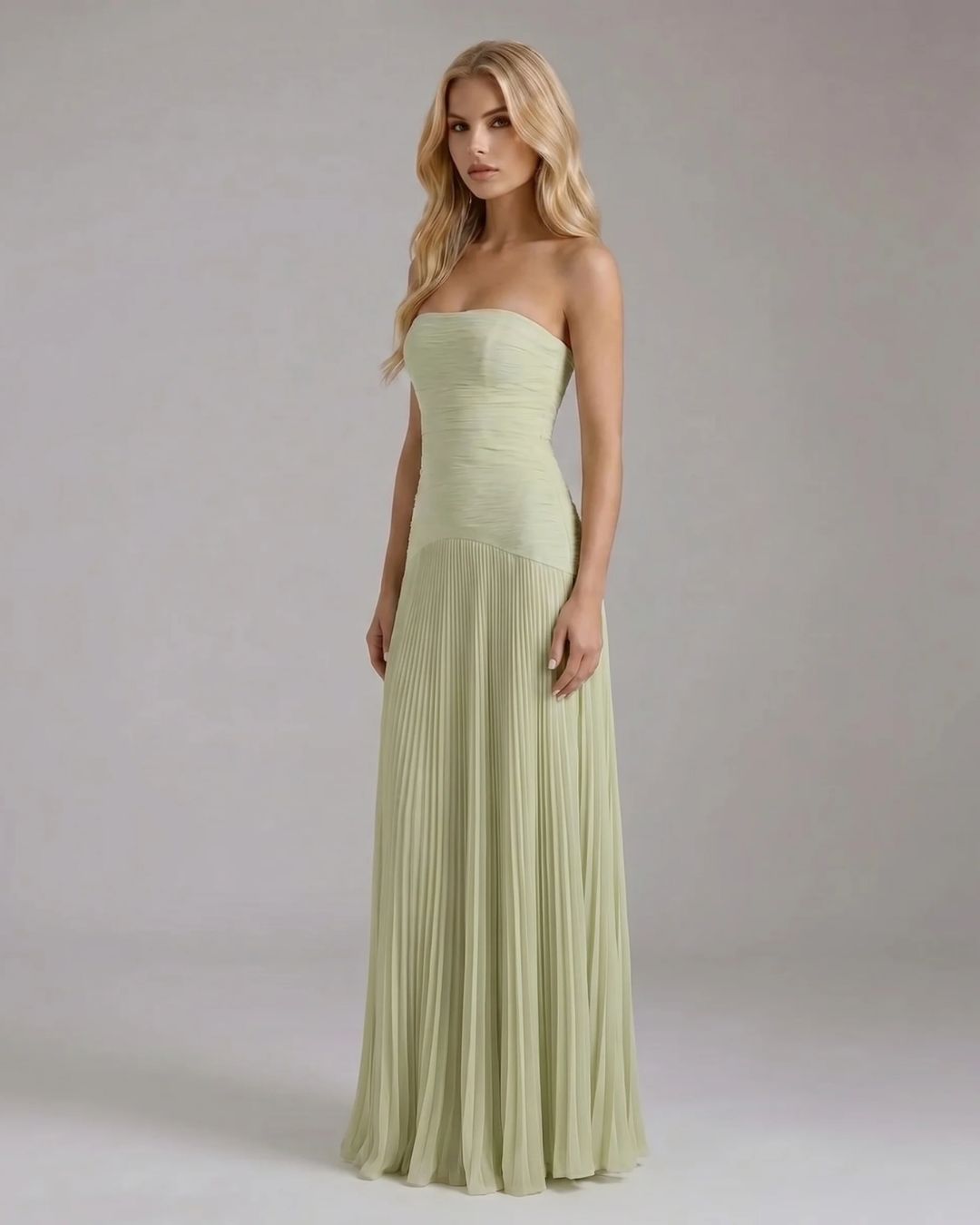 Kenzie Forest Maxi Dress - Green