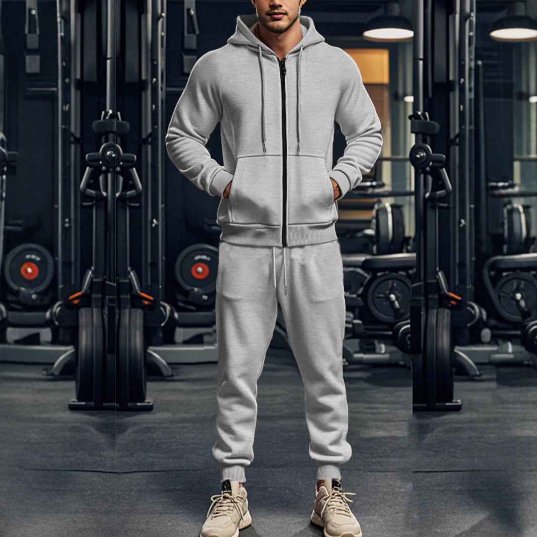 Lucas | Todelt Tracksuit til Mænd med Hætte og Lynlås