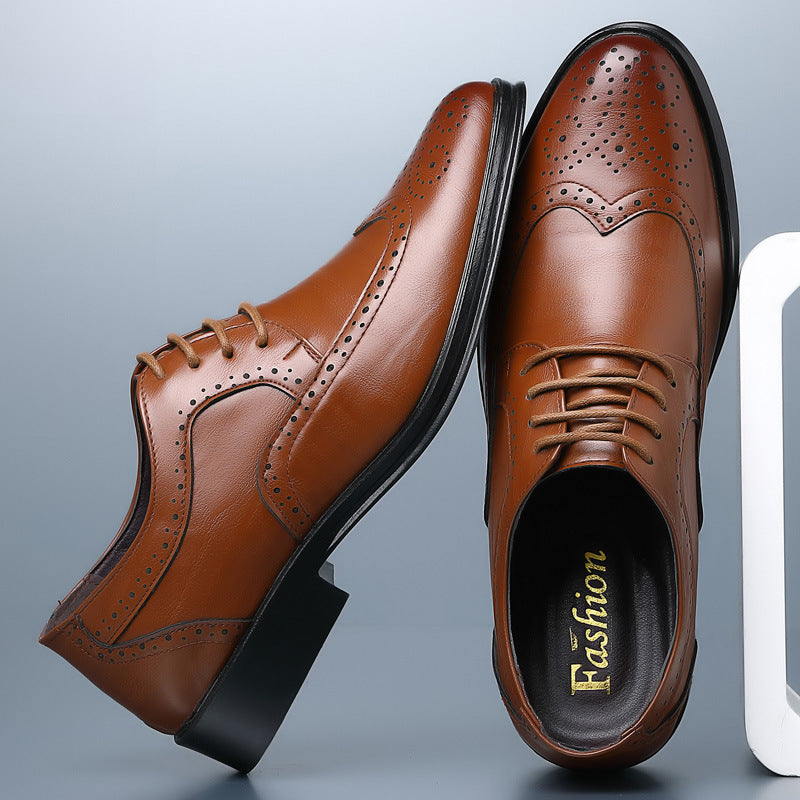 Scarpe eleganti stringate da uomo con punta chiusa