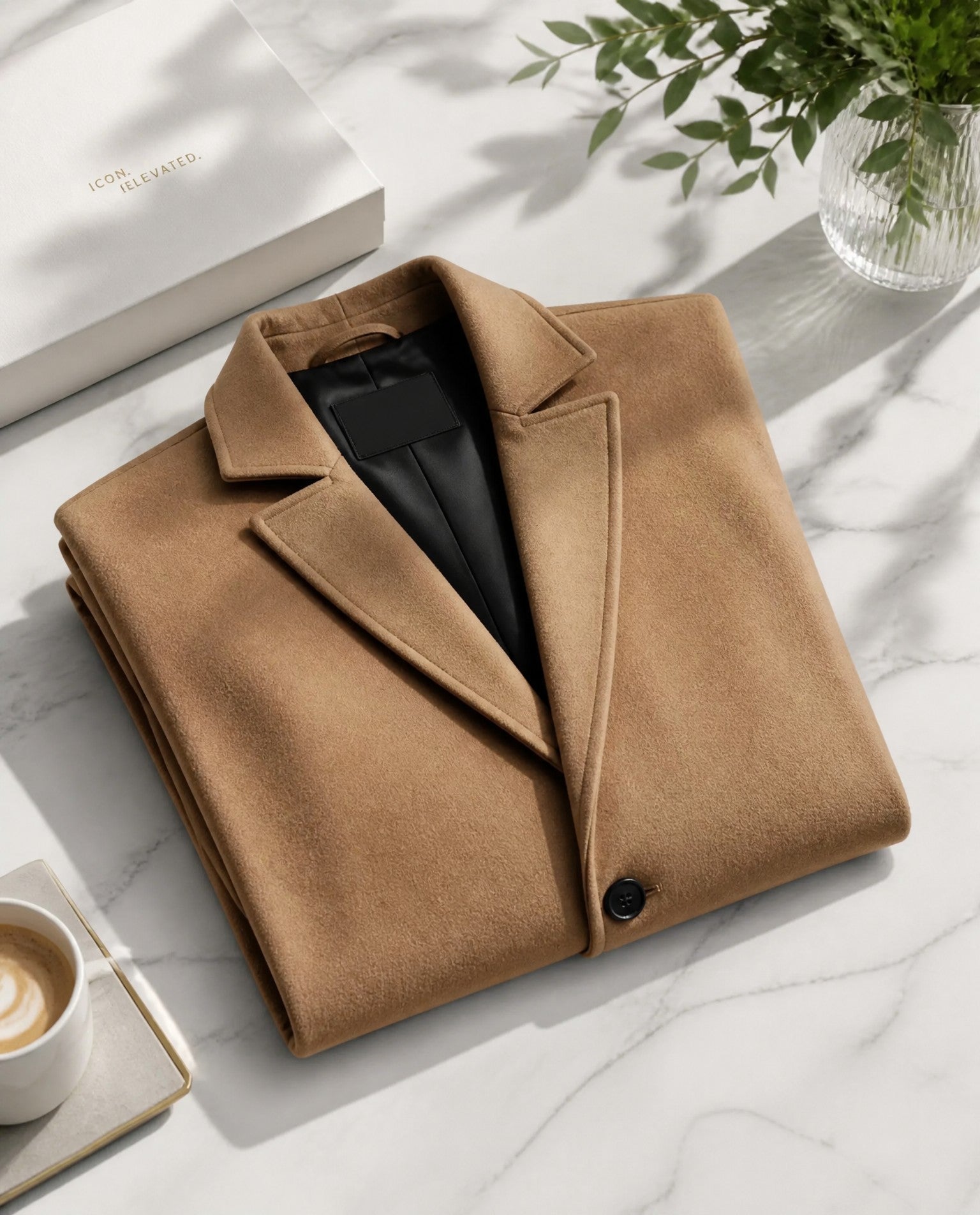 NOUVEAU RICHE Lusso Hochwertiger Wollmantel für Männer