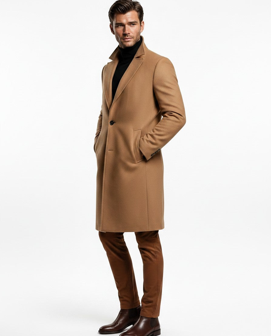 NOUVEAU RICHE Lusso Hochwertiger Wollmantel für Männer