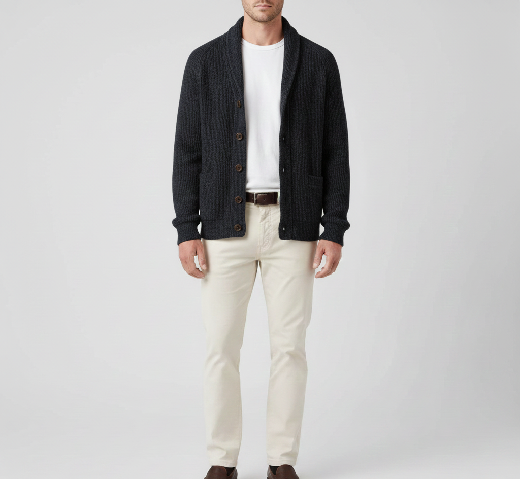 Bellivaro ανδρική μάλλινη ζακέτα με κουμπιά