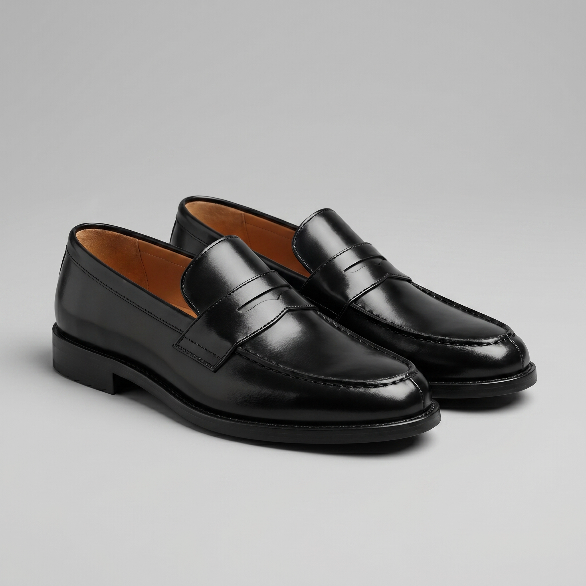 Penny Loafers til Herre i Læder – Klassiske Slip-On Sko