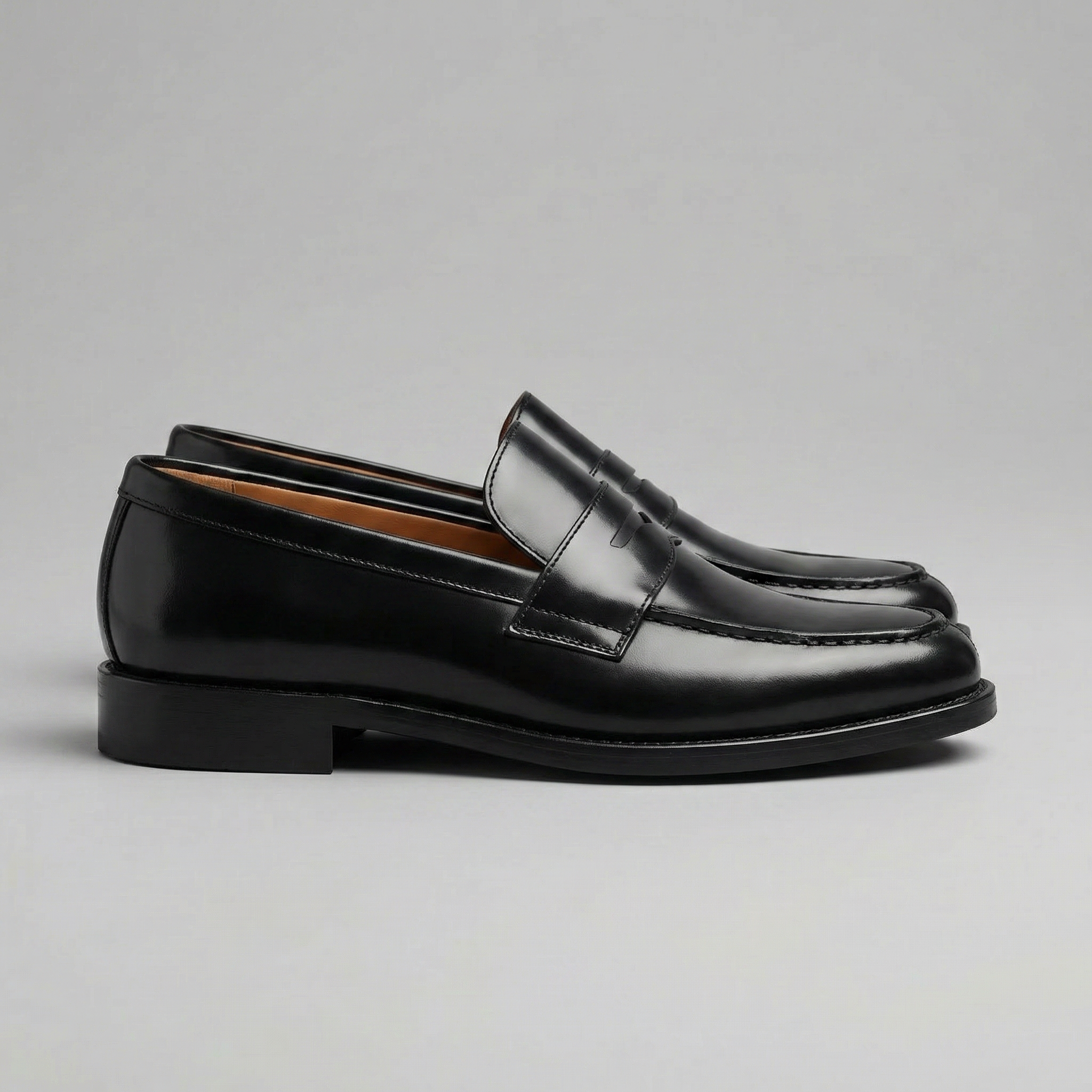 Penny Loafers til Herre i Læder – Klassiske Slip-On Sko