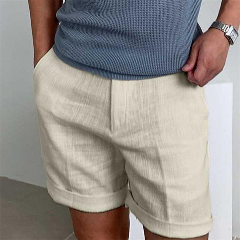 Bellivaro | Herre Strandshorts i Vintage Stil – Premium Hør og Tidløst Design