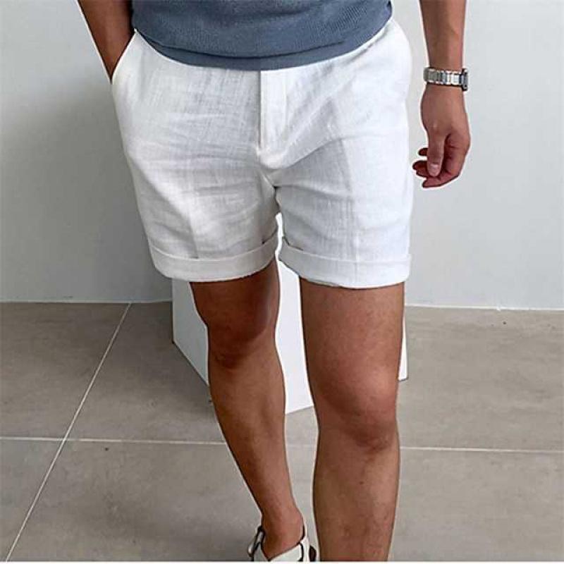 Bellivaro | Herre Strandshorts i Vintage Stil – Premium Hør og Tidløst Design