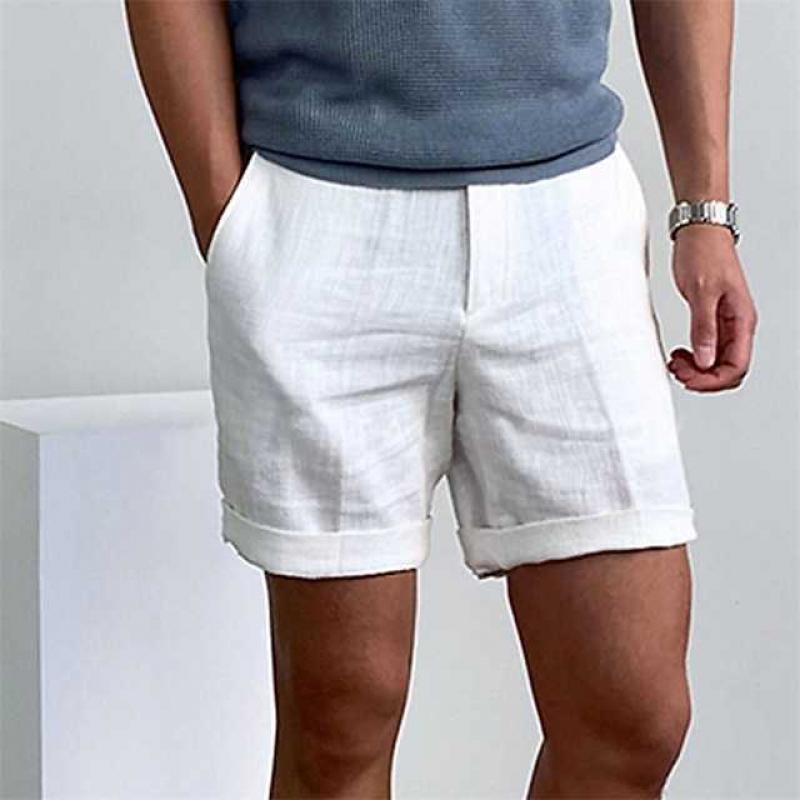 Bellivaro | Herre Strandshorts i Vintage Stil – Premium Hør og Tidløst Design
